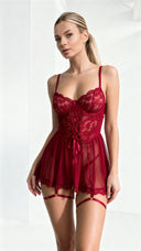 Lucia Babydoll Rot