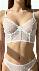 White Dots Romance – Dessous-Set