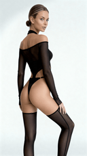 Aura Noir Coupée – Dessous-Set